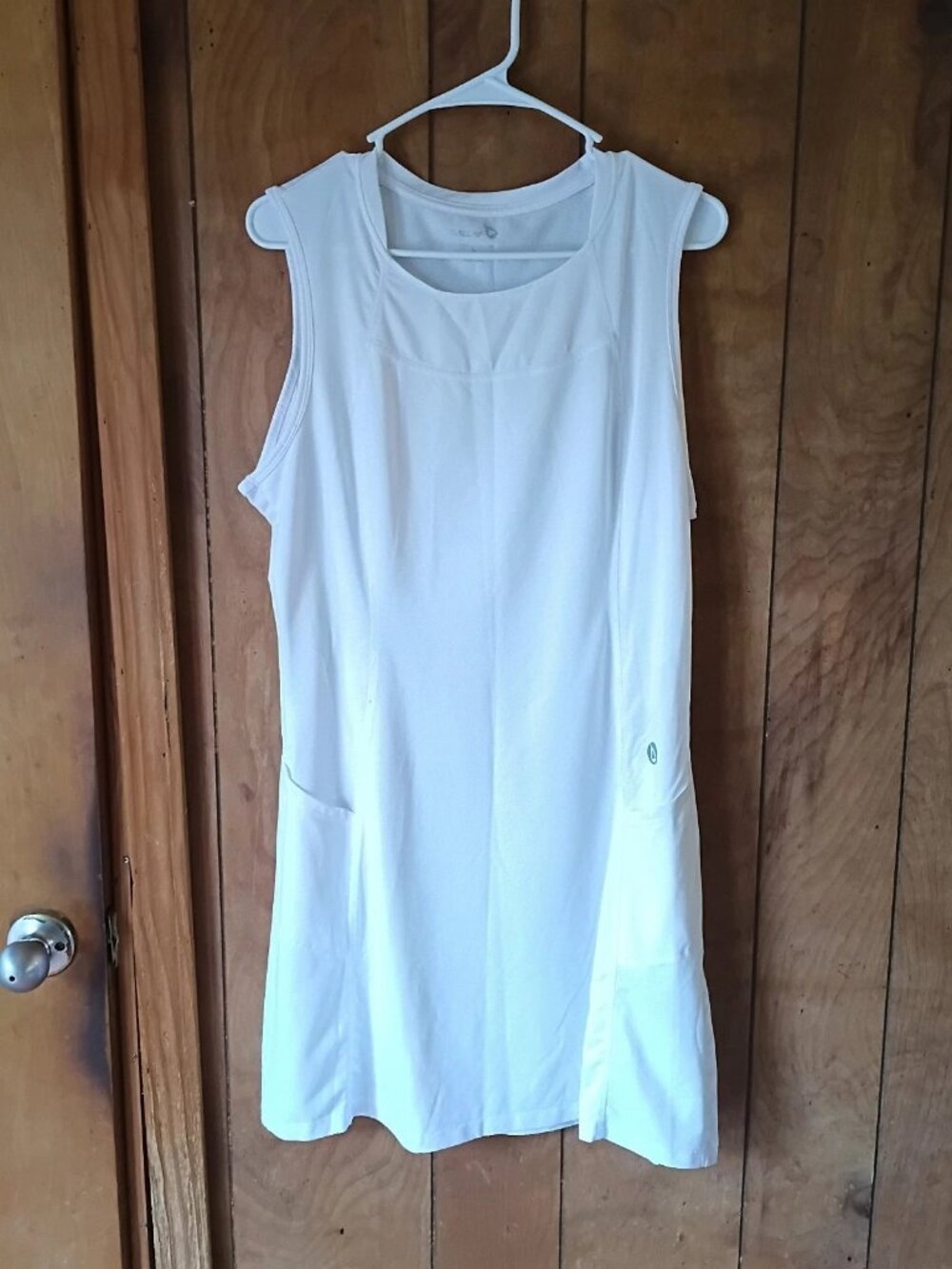 Baleaf Sleeveless Athletic Dress size L White Polyester Spandex